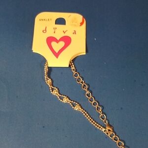 Diva Silver Anklet
